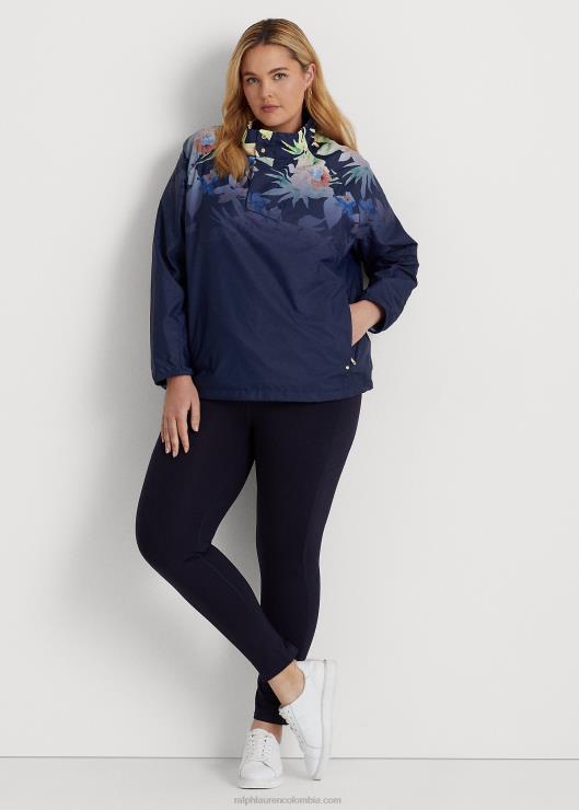 suéter floral con cuello alto mujer azul marino multi Ralph Lauren 2XR2V4810