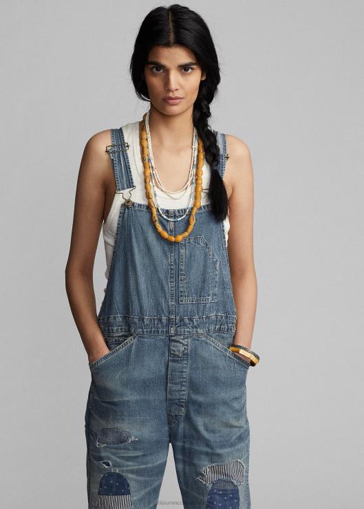 overol de mezclilla reparado mujer lavado danville reparado Ralph Lauren 2XR2V3643