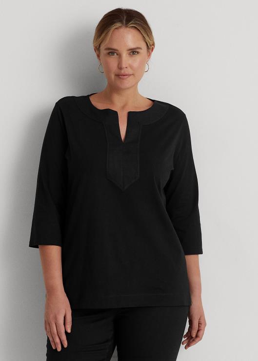 túnica de algodón mujer negro Ralph Lauren 2XR2V4733