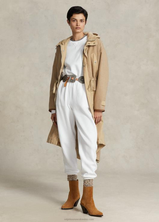 pantalón deportivo de lana mujer blanco Ralph Lauren 2XR2V9102