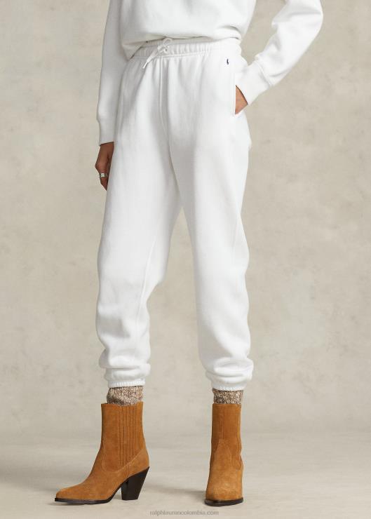 pantalón deportivo de lana mujer blanco Ralph Lauren 2XR2V9102