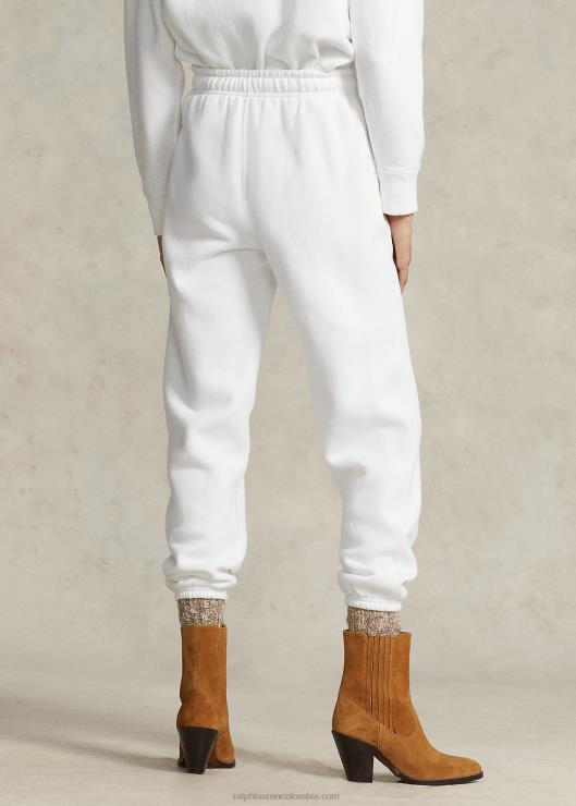 pantalón deportivo de lana mujer blanco Ralph Lauren 2XR2V9102