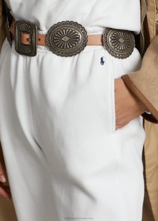 pantalón deportivo de lana mujer blanco Ralph Lauren 2XR2V9102