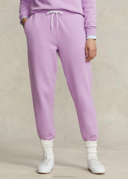 pantalón deportivo de lana mujer lila suave Ralph Lauren 2XR2V9105