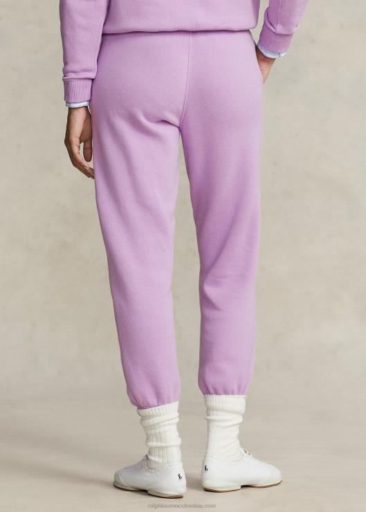 pantalón deportivo de lana mujer lila suave Ralph Lauren 2XR2V9105