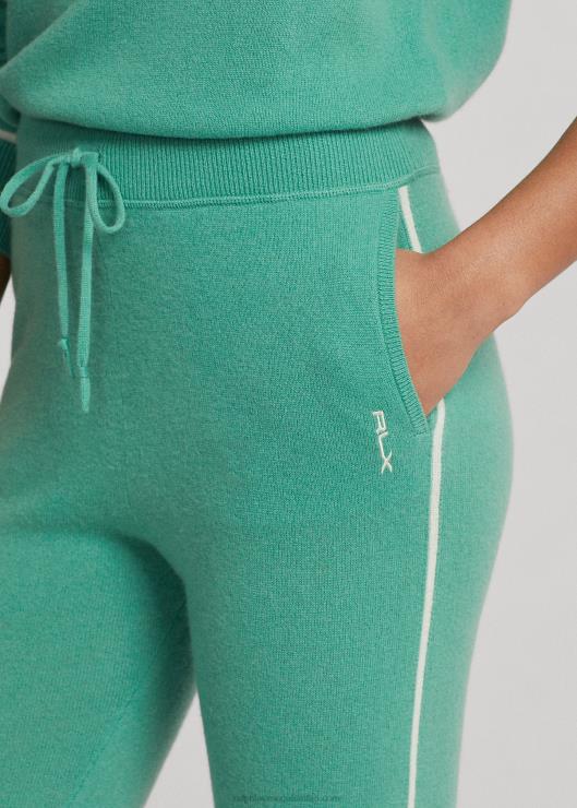 pantalón jogger de cachemir mujer balsa verde Ralph Lauren 2XR2V3743