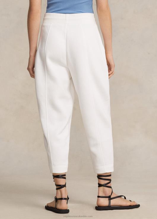 pantalones de chándal carrot en mezcla de algodón mujer papel blanco Ralph Lauren 2XR2V3128