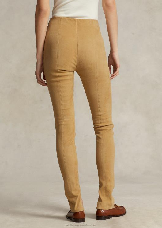 leggins de ante de piel de cordero mujer arena Ralph Lauren 2XR2V3120