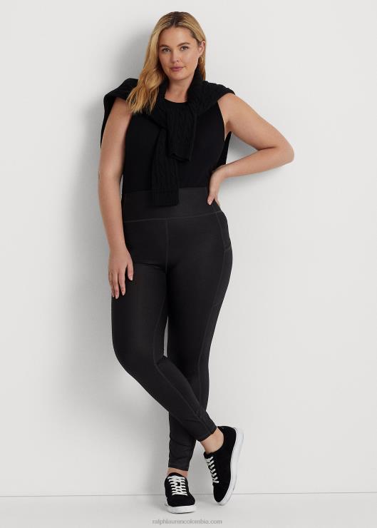 leggins de punto revestido mujer negro Ralph Lauren 2XR2V4713