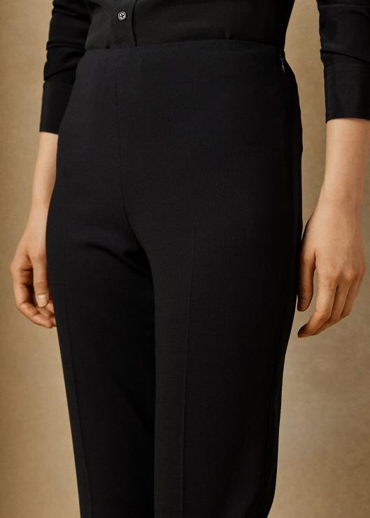 pantalón alandra de lana stretch mujer negro Ralph Lauren 2XR2V3446