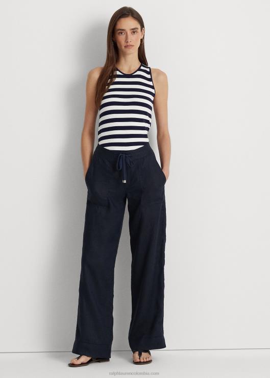 pantalón ancho de lino mujer Armada Ralph Lauren 2XR2V3965
