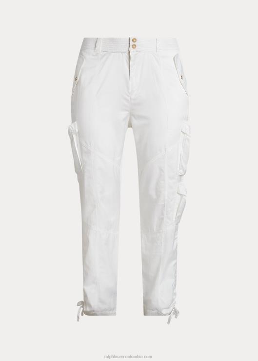 pantalón cargo de shantung mujer blanco Ralph Lauren 2XR2V4800