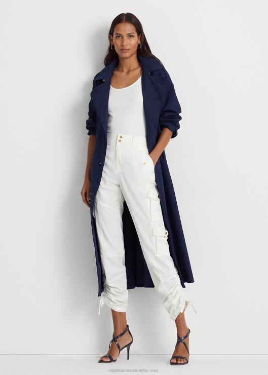 pantalón cargo de shantung mujer blanco Ralph Lauren 2XR2V4850