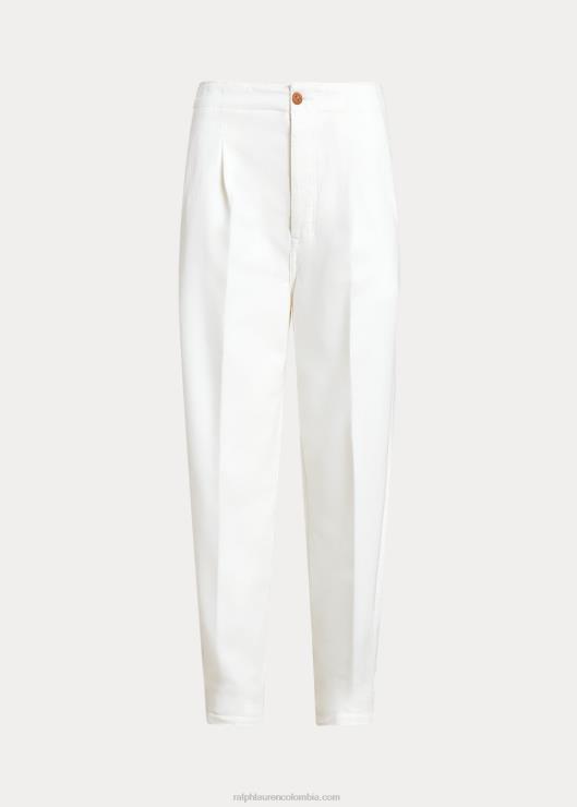 pantalón chino zanahoria mujer blanco Ralph Lauren 2XR2V2959