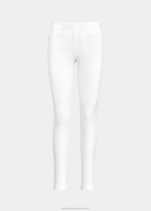 pantalón deportivo elástico mujer blanco Ralph Lauren 2XR2V3688