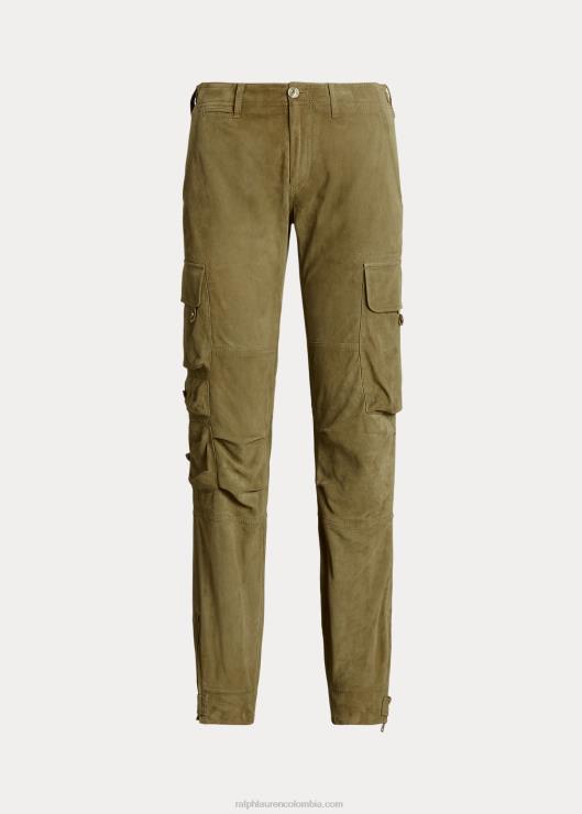 pantalón mitchell de ante mujer liquen verde Ralph Lauren 2XR2V3574