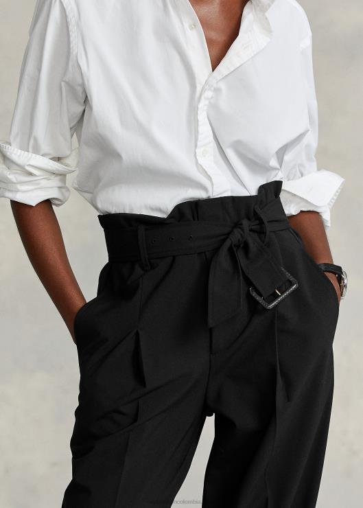 pantalón recto con cinturón mujerRalph Lauren 2XR2V4758