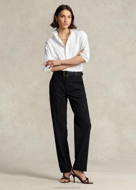 pantalón stretch recto mujer negro Ralph Lauren 2XR2V4756