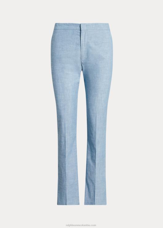 pantalones capri acampanados de cambray mujer cambray Ralph Lauren 2XR2V3028