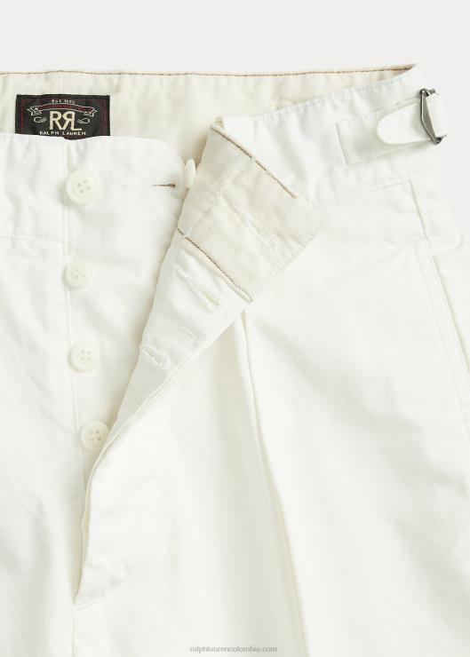 pantalones capri de popelina con pernera ancha mujer blanco Ralph Lauren 2XR2V3664