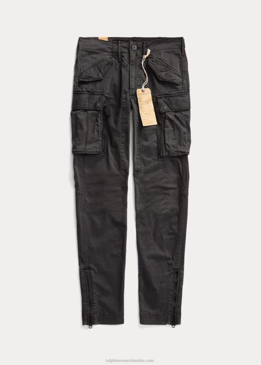 pantalones cargo ajustados elásticos mujer negro Ralph Lauren 2XR2V3682