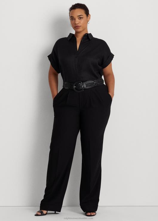 pantalones de crepé de marta plisada mujerRalph Lauren 2XR2V4783