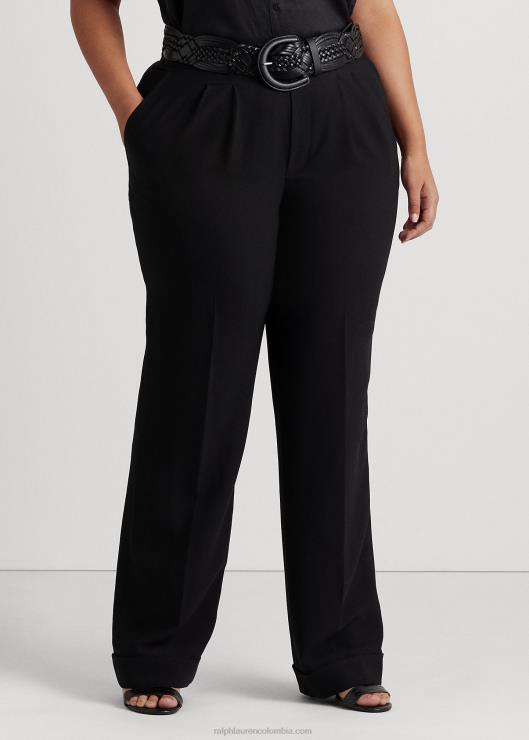 pantalones de crepé de marta plisada mujerRalph Lauren 2XR2V4783