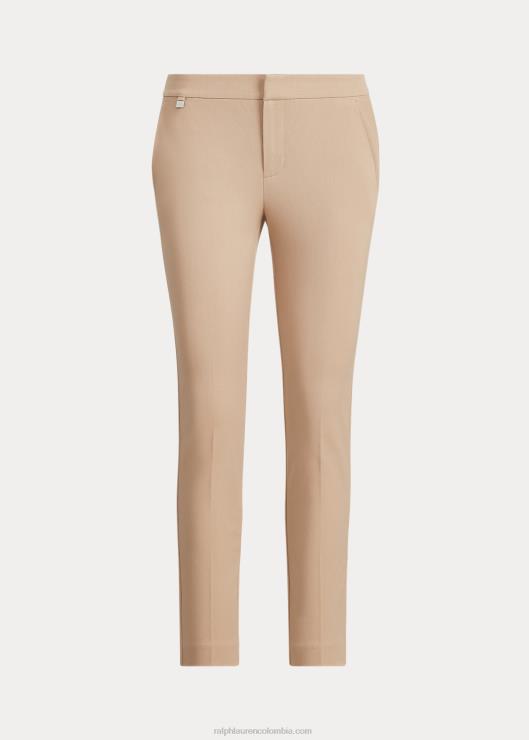 pantalones pitillo de algodón elástico mujer bronceado de abedul Ralph Lauren 2XR2V4168