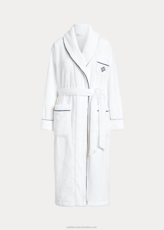 albornoz con cuello esmoquin y monograma del logo mujerRalph Lauren 2XR2V3018