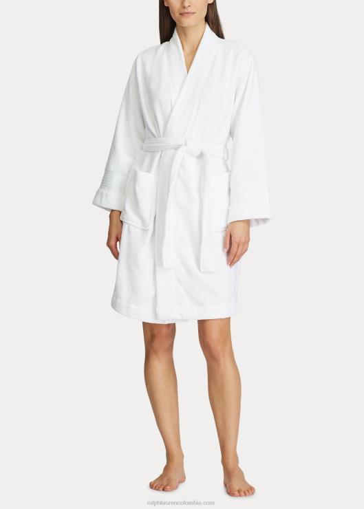 bata de felpa de algodón mujer blanco Ralph Lauren 2XR2V4253