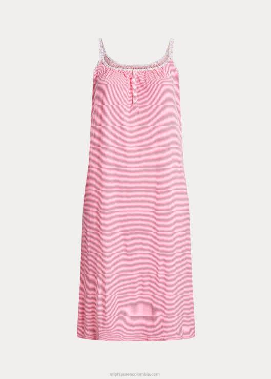 camisón ballet de punto a rayas mujer raya rosa Ralph Lauren 2XR2V4710