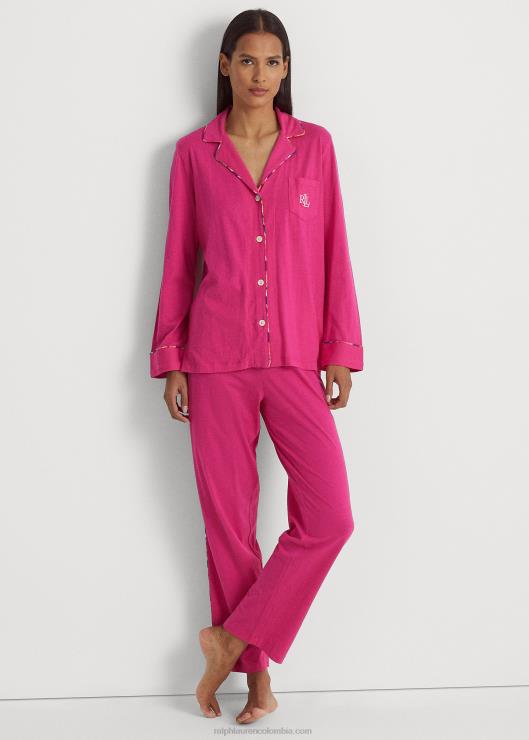 conjunto de dormir jersey mujer Rosa oscuro Ralph Lauren 2XR2V9579