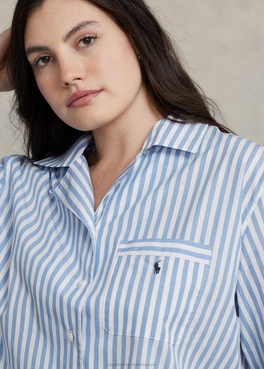 conjunto de pijama de popelina de manga larga mujerRalph Lauren 2XR2V2893