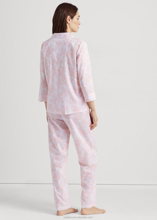 juego de dormir de popelina floral mujer rosas florales Ralph Lauren 2XR2V4465