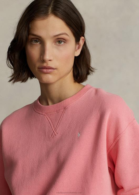 jersey de cuello redondo de lana mujer dulce rosa Ralph Lauren 2XR2V9096