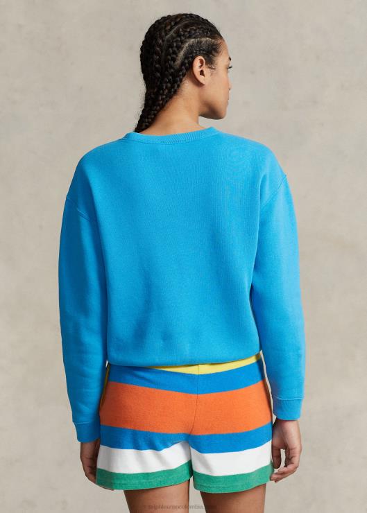 jersey de cuello redondo de lana mujer glaciar turquesa Ralph Lauren 2XR2V9098