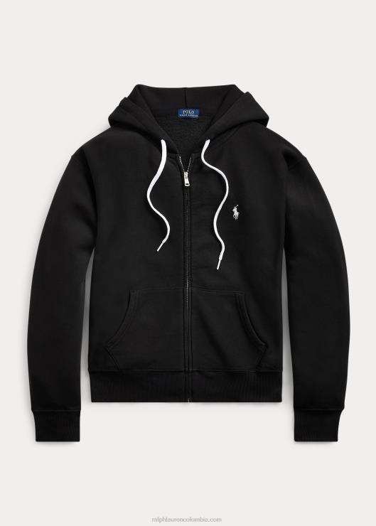 sudadera con capucha y cremallera completa mujer negro Ralph Lauren 2XR2V3274
