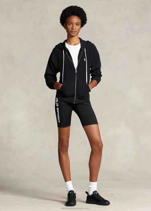 sudadera con capucha y cremallera completa mujer negro Ralph Lauren 2XR2V3274