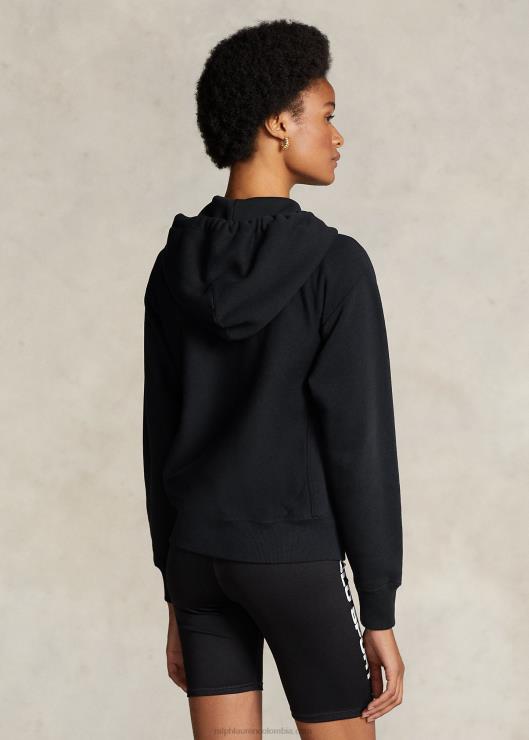 sudadera con capucha y cremallera completa mujer negro Ralph Lauren 2XR2V3274