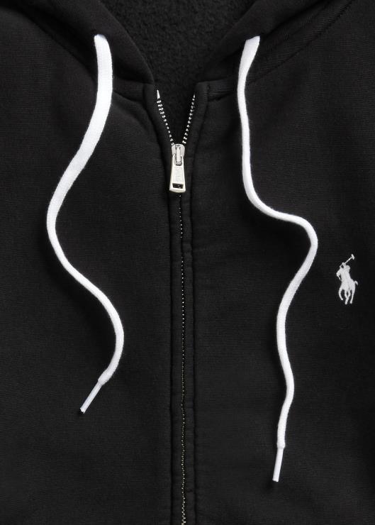 sudadera con capucha y cremallera completa mujer negro Ralph Lauren 2XR2V3274