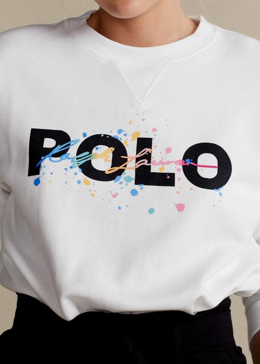 sudadera con logo gráfico mujer blanco Ralph Lauren 2XR2V3352