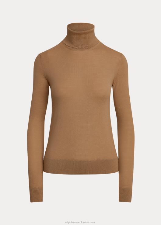cuello alto de cachemira mujer camello Ralph Lauren 2XR2V3527