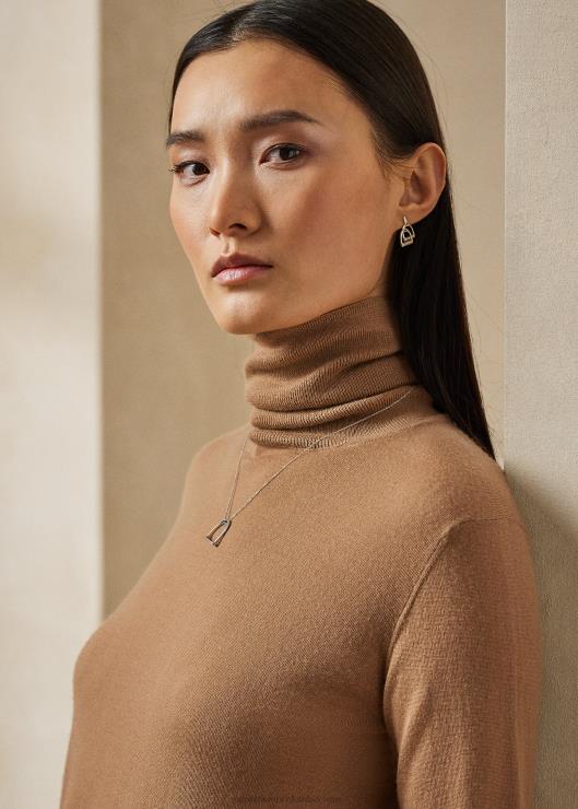 cuello alto de cachemira mujer camello Ralph Lauren 2XR2V3527