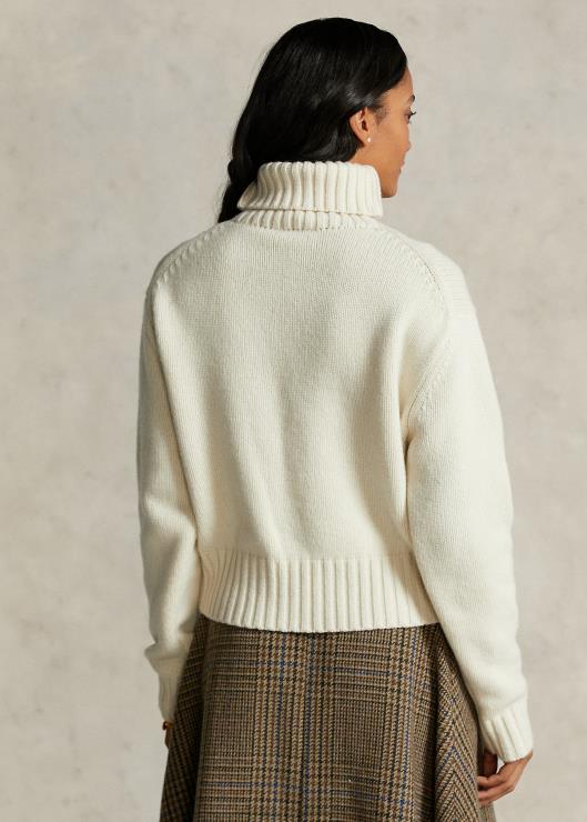 el cuello alto de la carta de la colección spelman mujer crema de pergamino Ralph Lauren 2XR2V3316