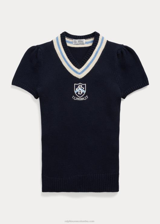 el suéter de cricket de la colección spelman mujer azul marino multi Ralph Lauren 2XR2V3312