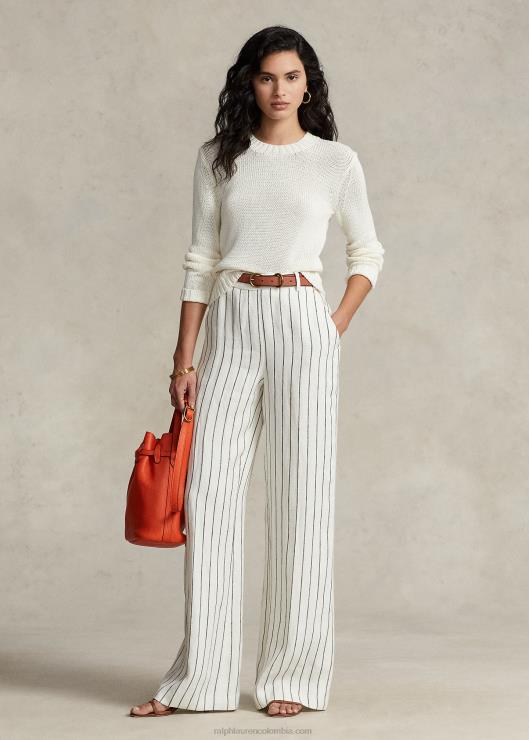 jersey de algodón con cuello redondo mujer blanco Ralph Lauren 2XR2V3199