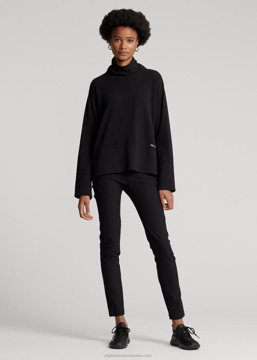 jersey de alto rendimiento en mezcla de algodón mujer negro Ralph Lauren 2XR2V3567