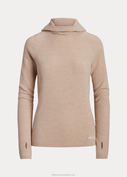 jersey de cuello alto de lana merino mujer Duna marrón brezo Ralph Lauren 2XR2V3048