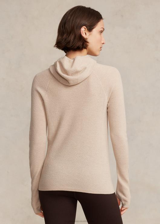 jersey de cuello alto de lana merino mujer Duna marrón brezo Ralph Lauren 2XR2V3048
