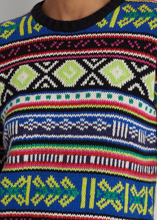 jersey de lino y algodón con motivo geométrico mujer multi Ralph Lauren 2XR2V3920